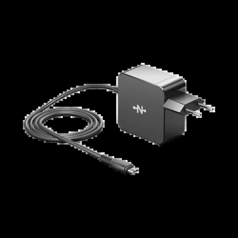 Chargeur PC USB-C 65W avec câble 1.8m – CONNECT Noir