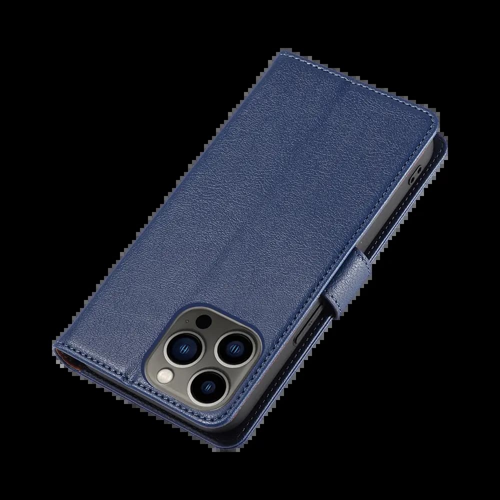 Housse folio anti-RFID iPhone 12 / 12 Pro – PROTECT IP011 Bleu Marine - Vue 6