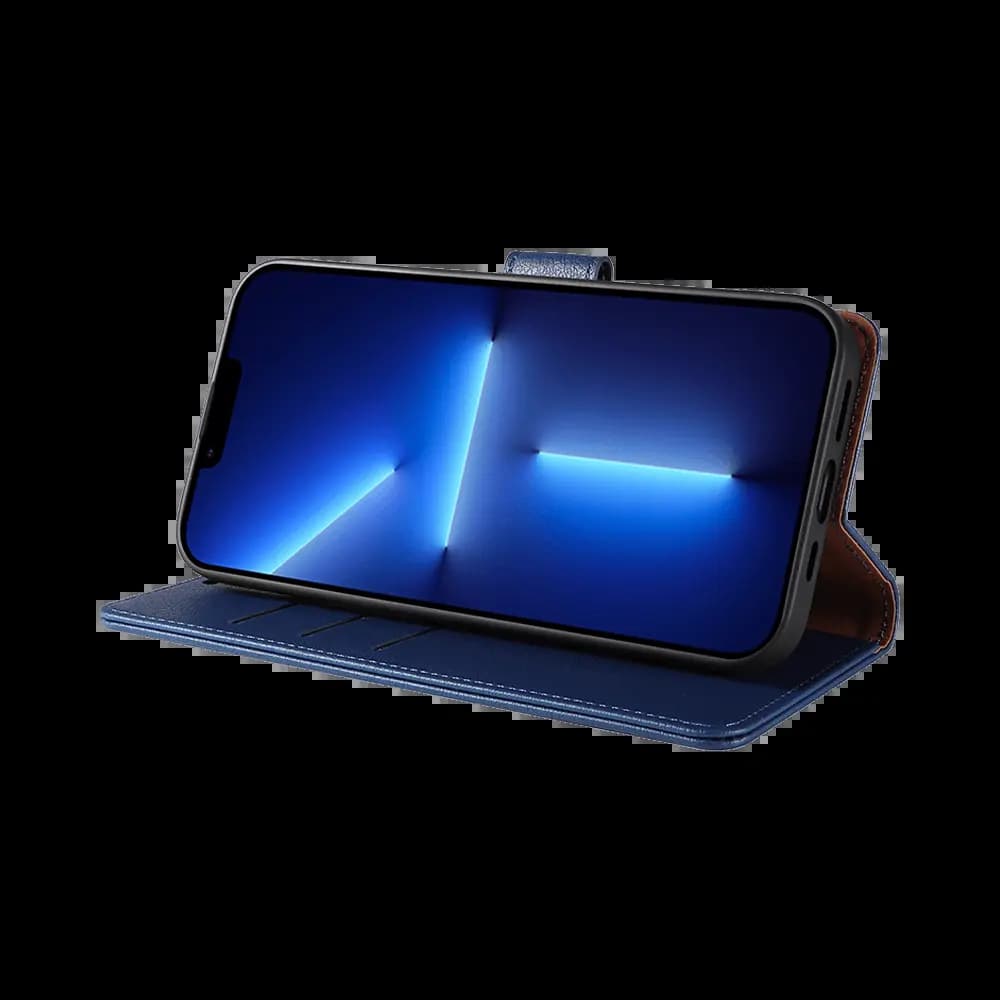 Housse folio anti-RFID iPhone 11 Pro Max – PROTECT IP011 Bleu Marine - Vue 5