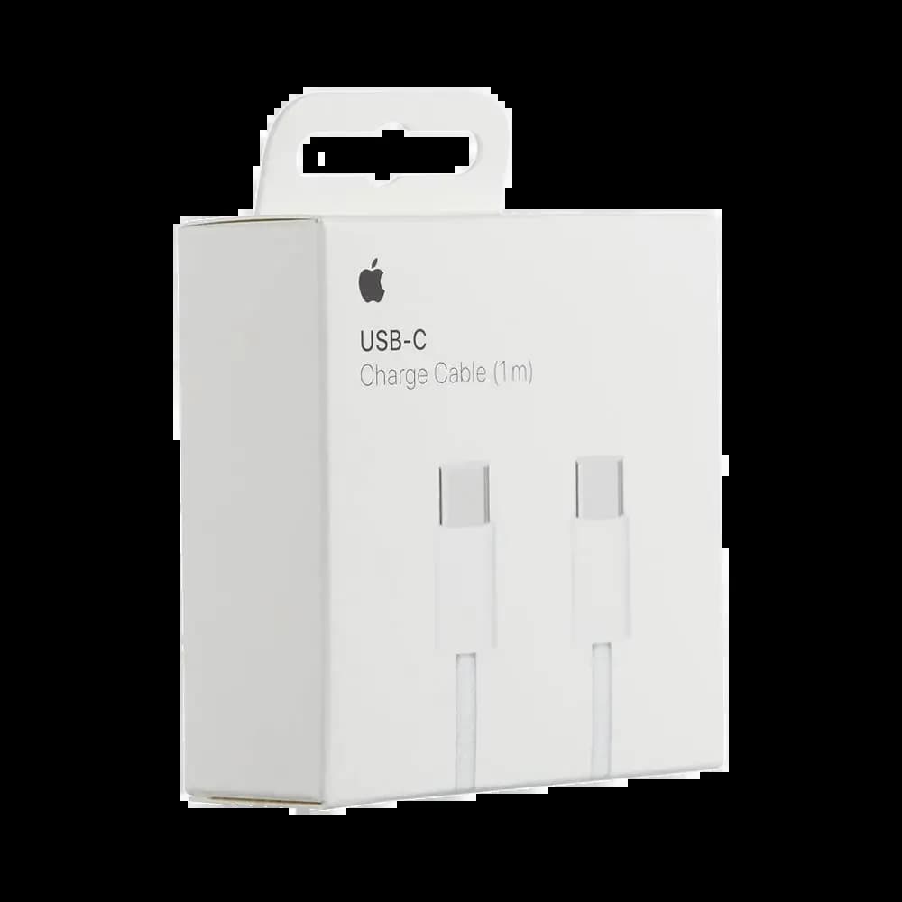 Câble Data USB-C vers USB-C Apple 60W (1m) Blanc - Vue 3
