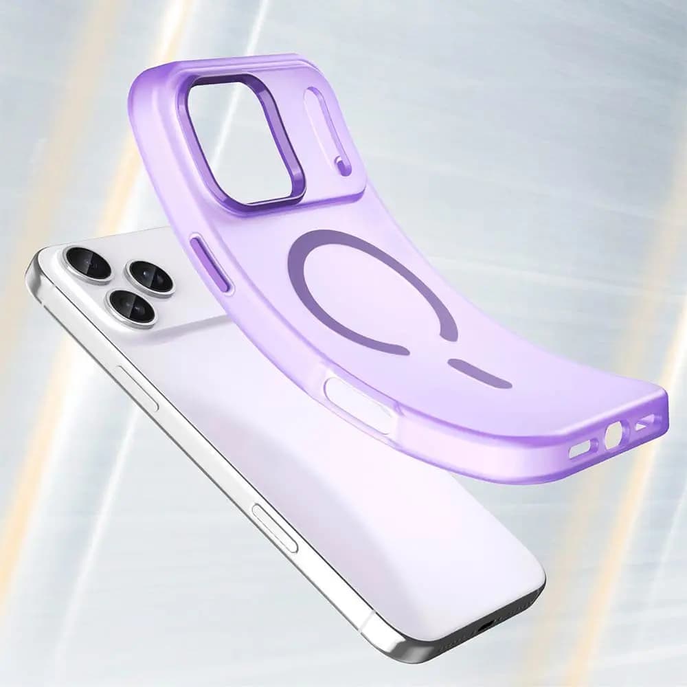 Coque MagSafe bi-matière – iPhone 17 Pro – PROTECT MF-006 Violet Foncé - Vue 5
