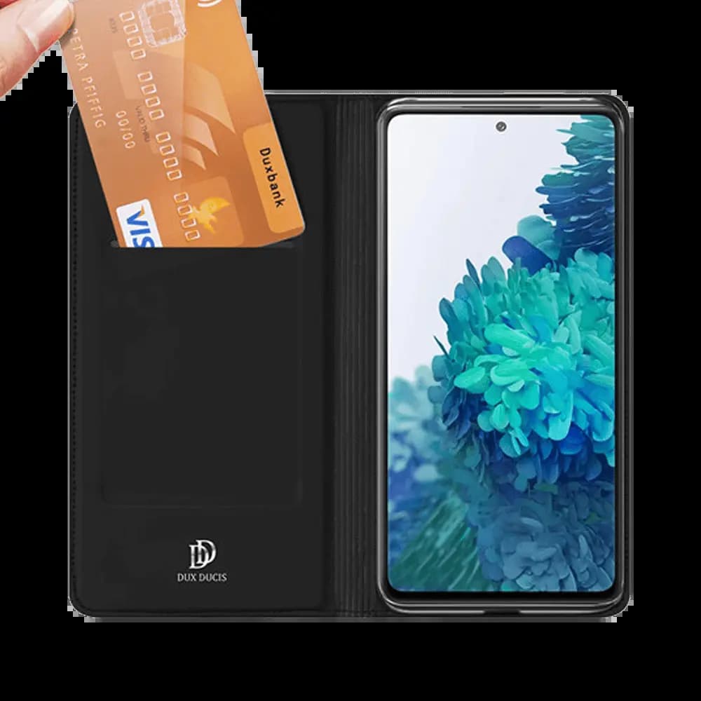 Housse folio Samsung Galaxy S20 FE porte-carte – Dux Ducis Skin Pro Noir - Vue 2