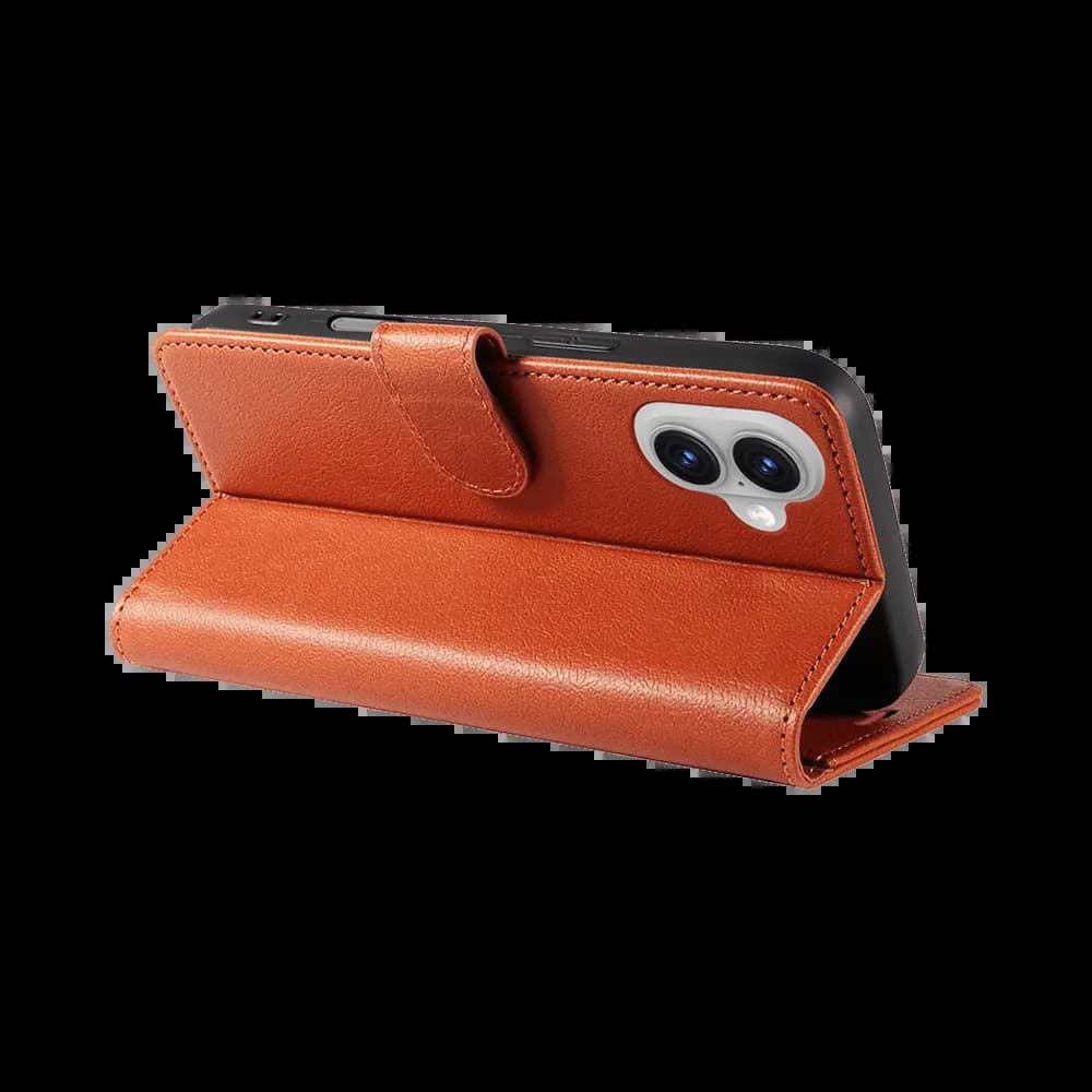 Housse folio anti-RFID iPhone 17 – PROTECT IP011 Marron - Vue 2