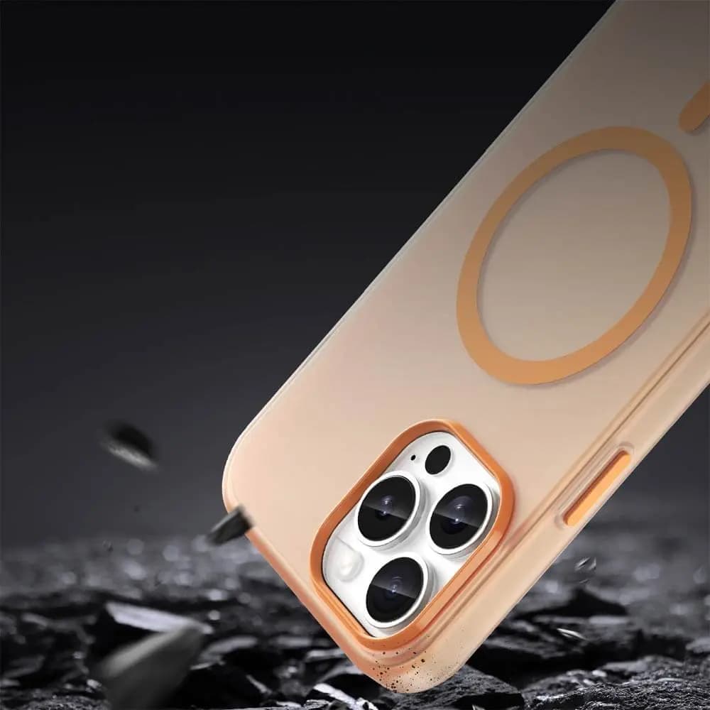 Coque MagSafe bi-matière – iPhone 13 Pro Max – PROTECT MF-006 Orange - Vue 4
