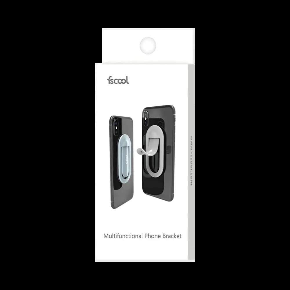 Support smartphone en silicone fscool M1 Plus - fixation multi-surfaces bureau et voiture Noir - Vue 3