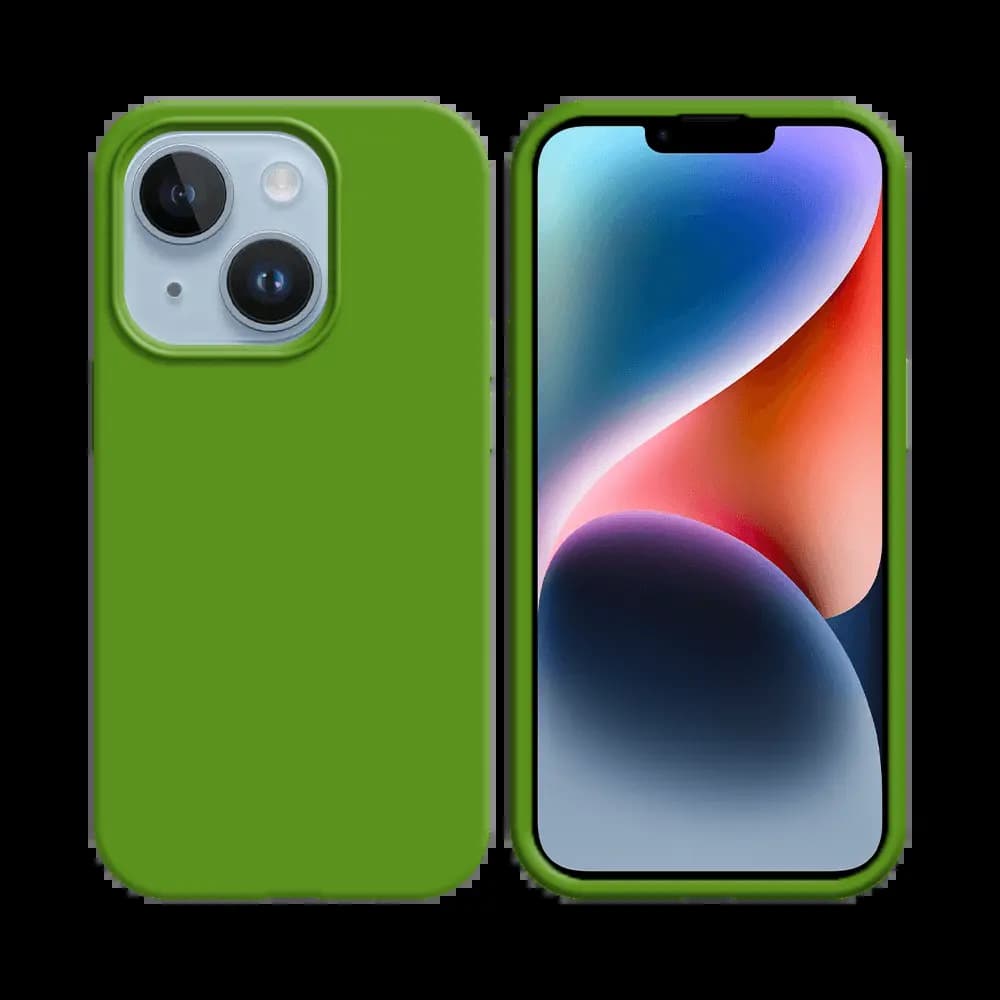 Coque silicone iPhone 14 Plus - Vert Clair