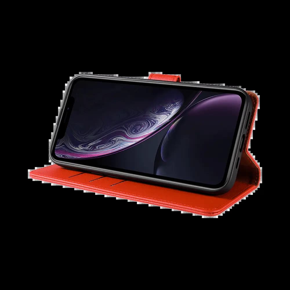 Housse folio anti-RFID iPhone XR – PROTECT IP011 Rouge - Vue 3
