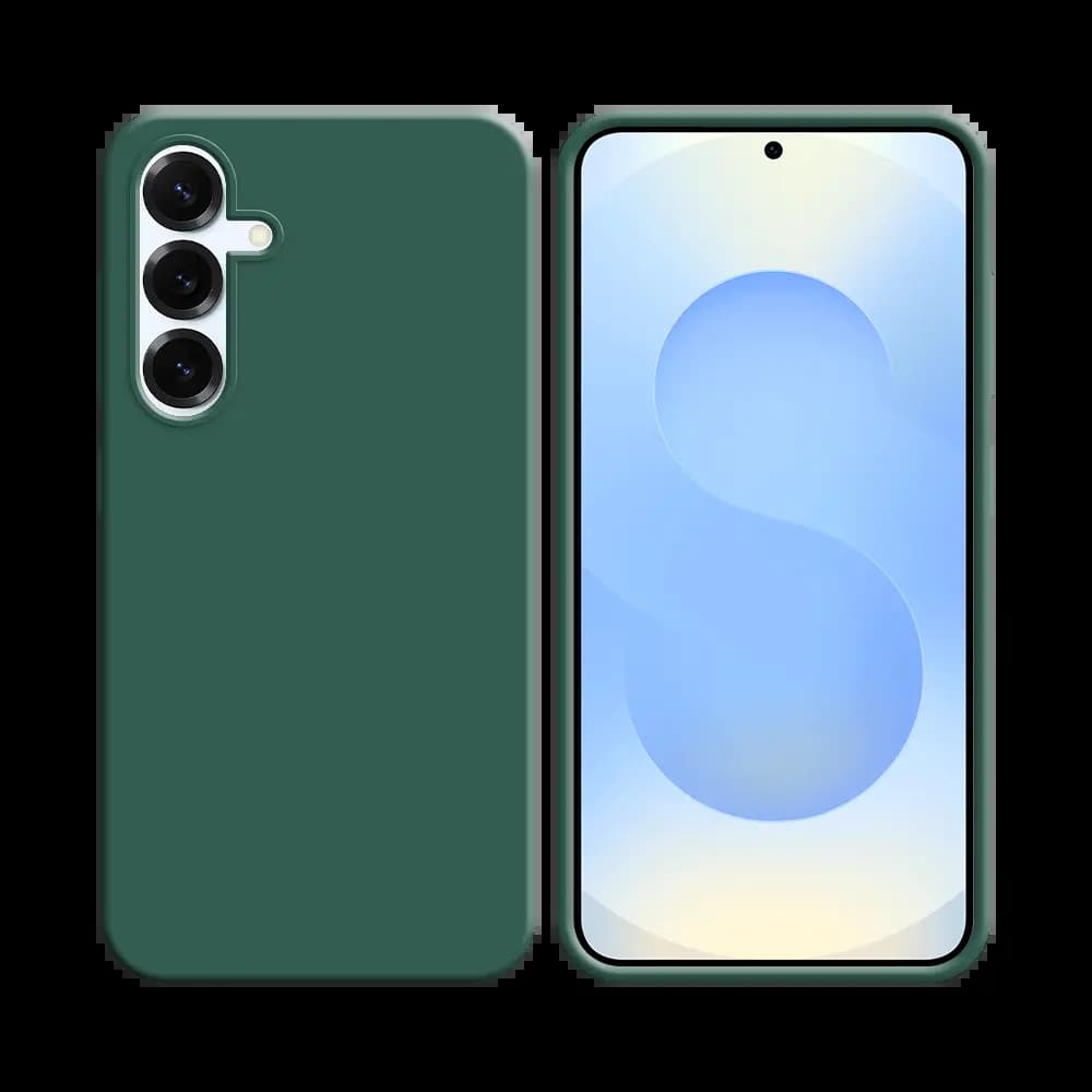 Coque silicone Samsung Galaxy S25+ - Vert Foncé