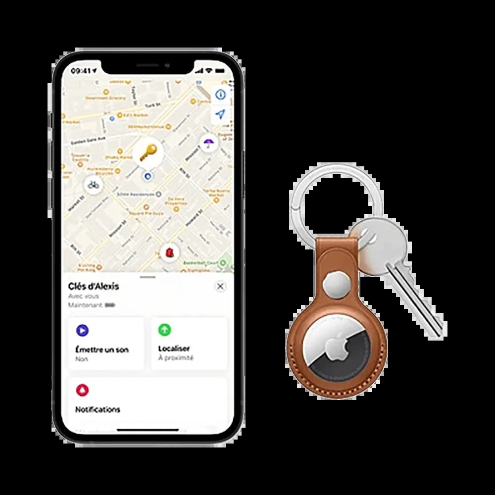 Apple AirTag traceur GPS - Blanc - Vue 3