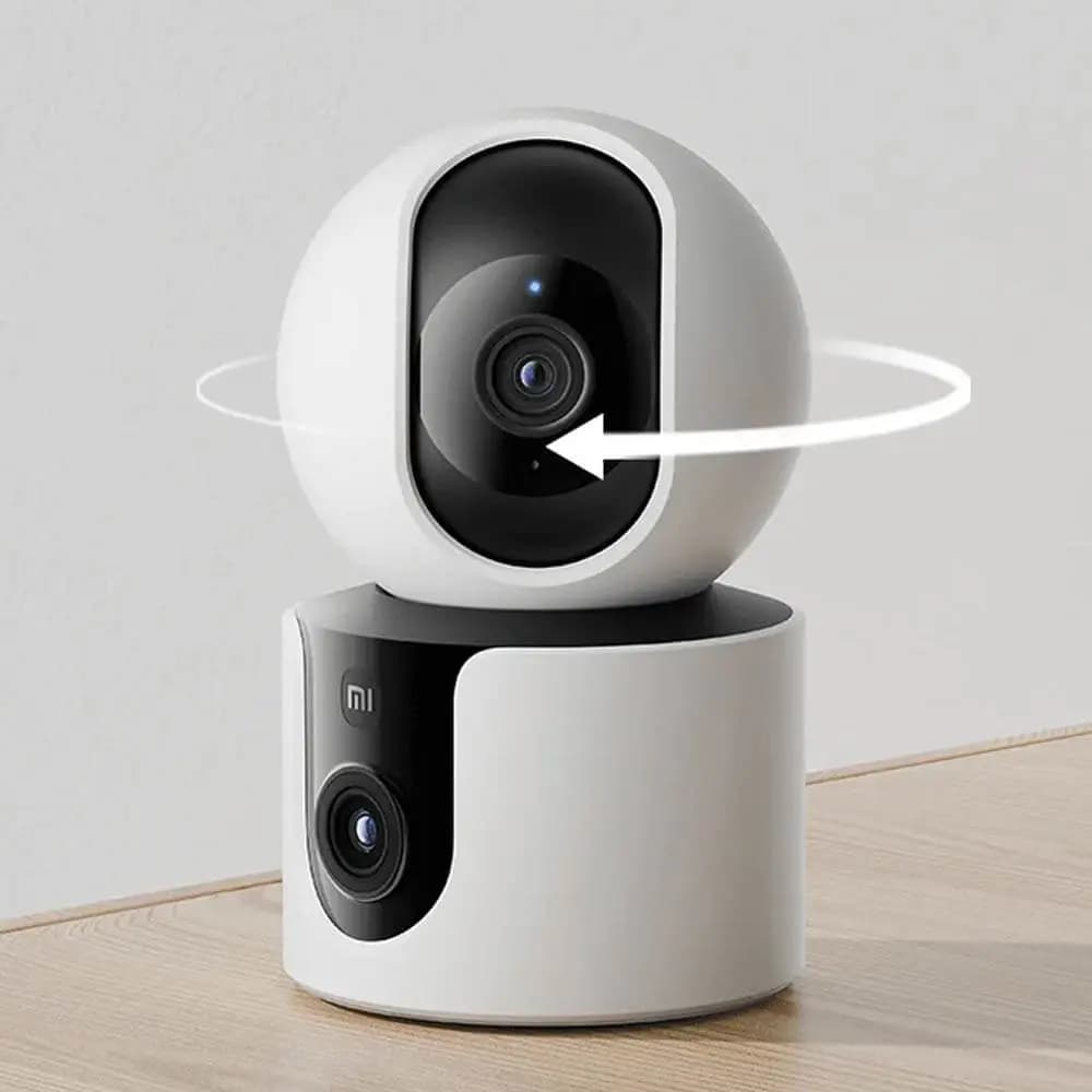 Caméra de surveillance intérieure Xiaomi C300 Dual Wi-Fi 2K double objectif, vision 360° et détection IA - Blanc - Vue 48