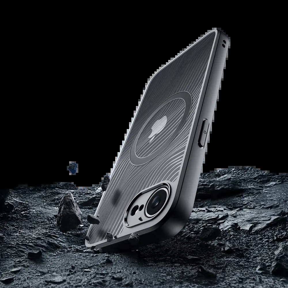 Coque MagSafe iPhone 16e / iPhone 17e anti-chocs – Dux Ducis Aimo Mag Noir - Vue 4