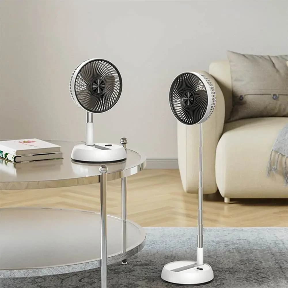 Ventilateur sur Pied Yesido Pliable et Ajustable (avec Télécommande) Blanc - Vue 15