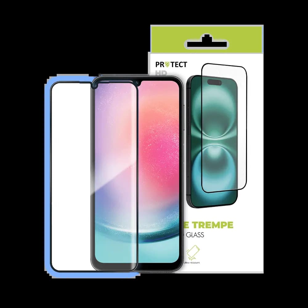 Verre trempé Samsung Galaxy  A24 4G - protection écran 9H - PROTECT Transparent - Vue 2