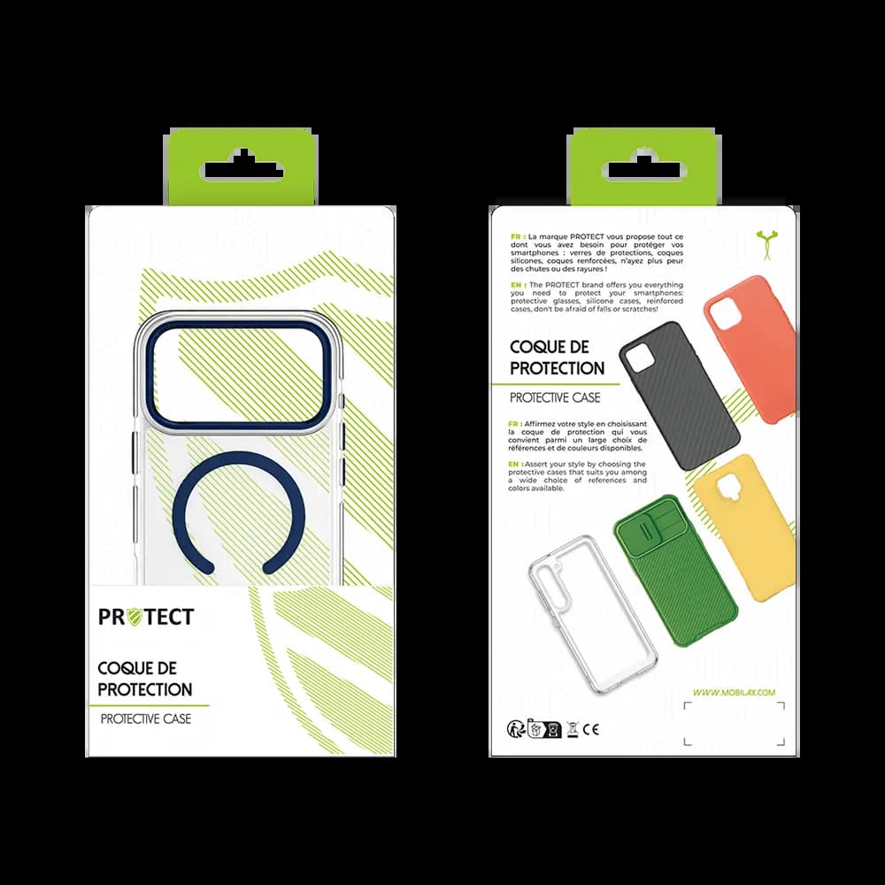 Coque MagSafe antichoc iPhone 17 Pro Max – PROTECT MS01 Bleu - Vue 2