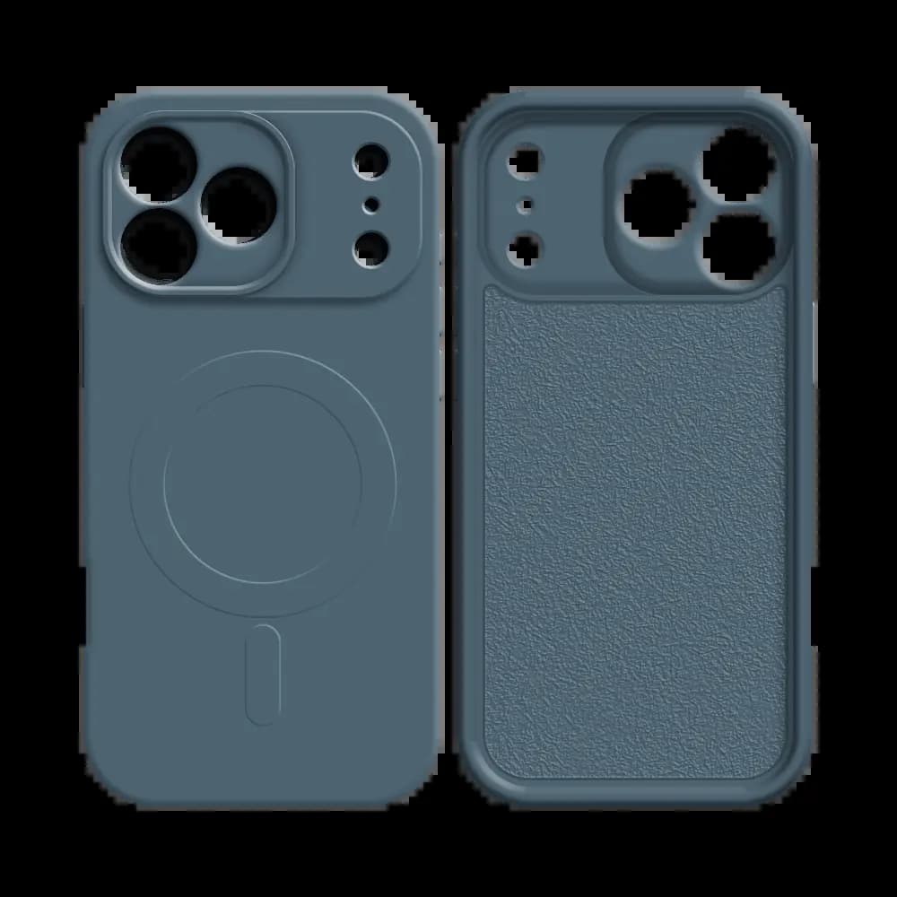 Coque silicone MagSafe iPhone 17 Pro Max - PROTECT Bleu - Vue 2