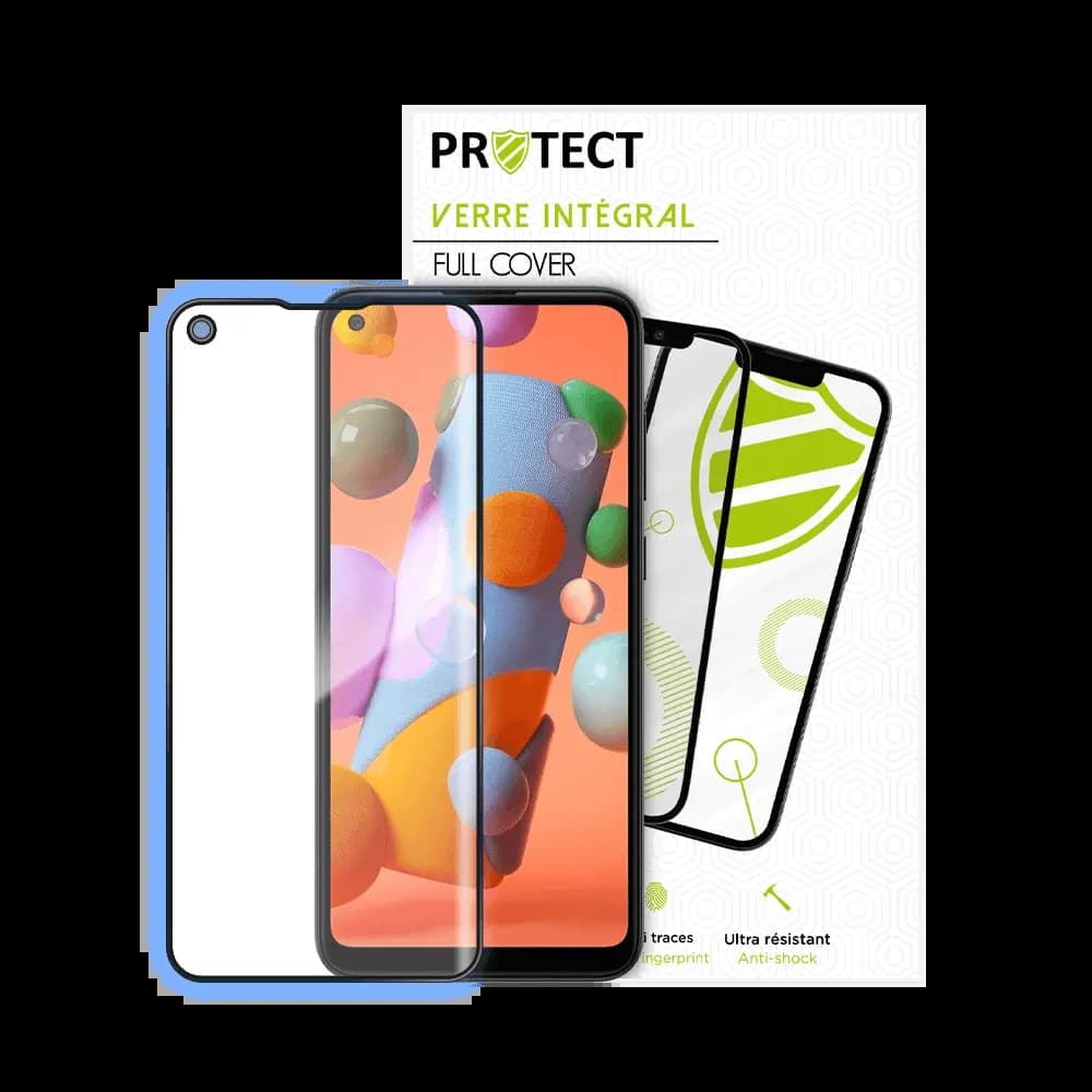 Verre trempé intégral 5D 9H – protection écran Samsung Galaxy A11 – PROTECT Noir - Vue 2