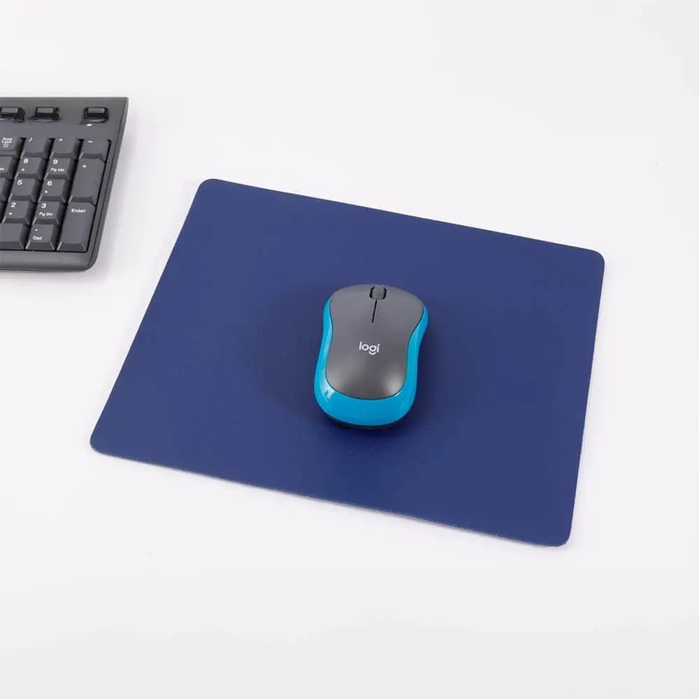 Tapis de souris antidérapant en PVC durable - Bleu Marine - Vue 2