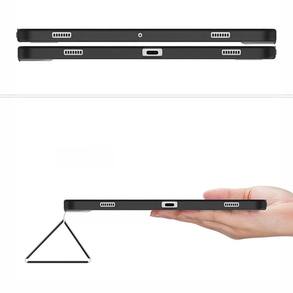 Housse folio Samsung Galaxy Tab S9 avec dos transparent & porte-stylet - Dux Ducis Toby Bleu - Vue 5