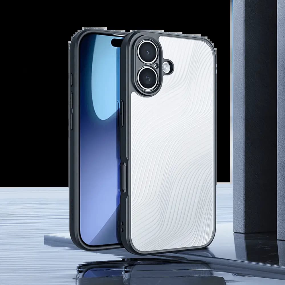 Coque anti-chocs finition mate – iPhone 17 – Dux Ducis Aimo Noir - Vue 3