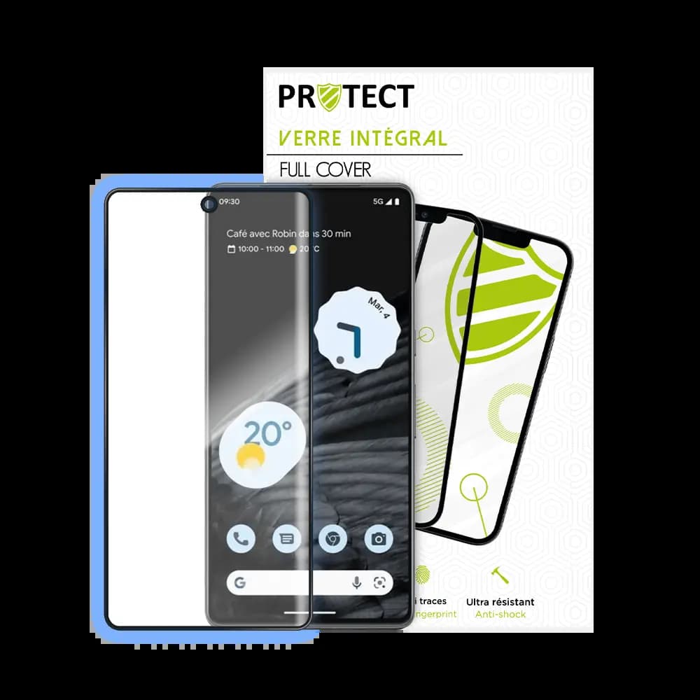 Verre trempé intégral 5D 9H – protection écran Google Pixel 7 – PROTECT Noir - Vue 2