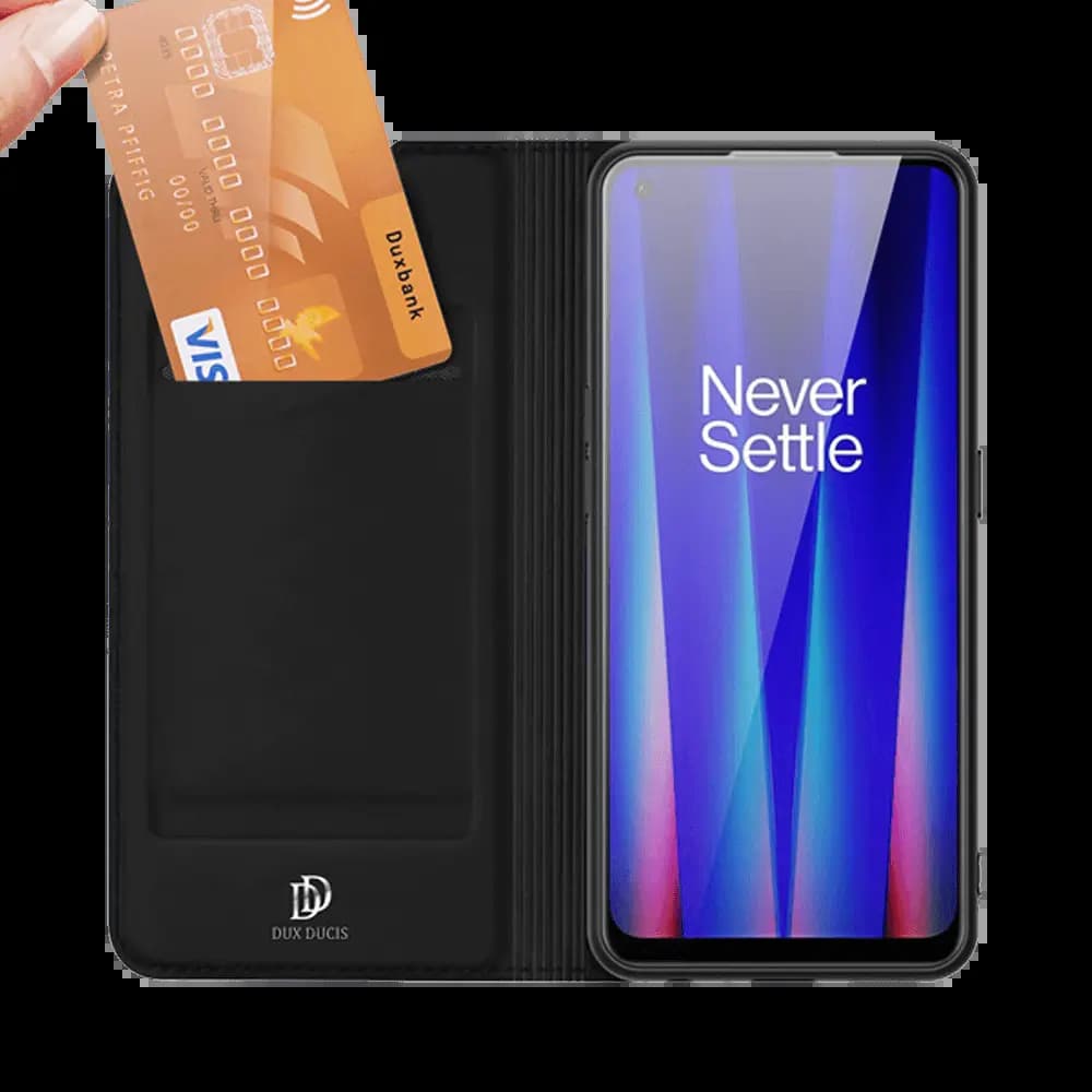 Housse folio OnePlus Nord CE 2 5G porte-carte – Dux Ducis Skin Pro Noir - Vue 2