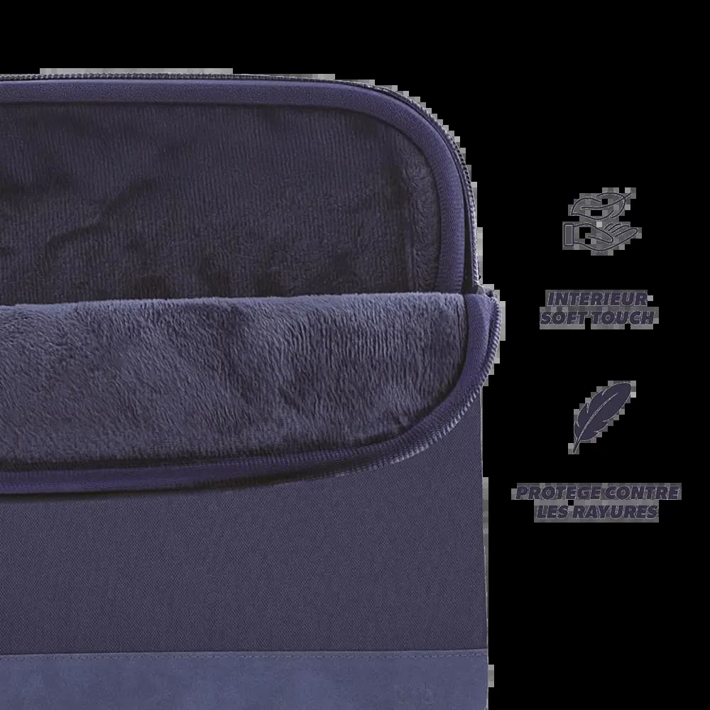 Housse PC portable 13/14" à mémoire de forme - T'nb SLCOLOR14BL Bleu - Vue 4