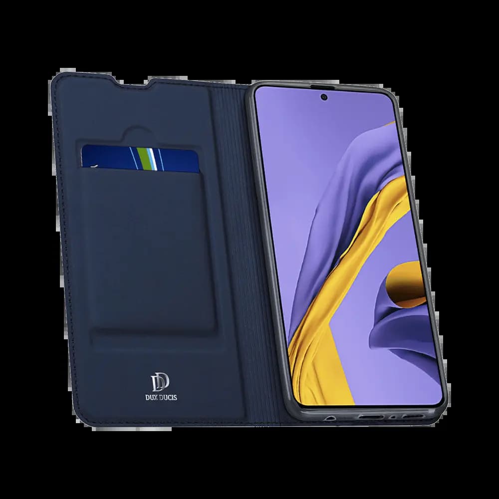 Housse folio Samsung Galaxy A51 porte-carte – Dux Ducis Skin Pro Bleu - Vue 2