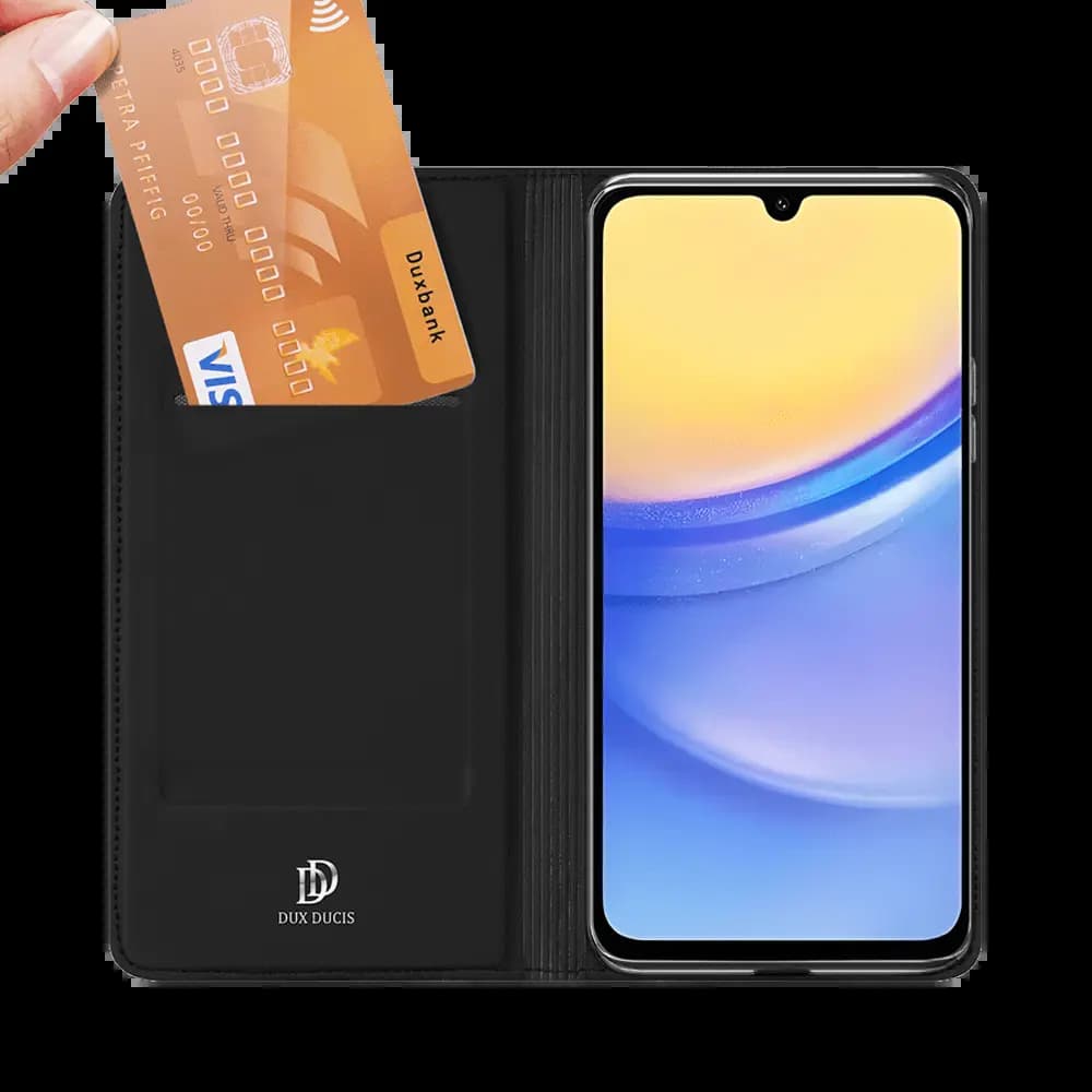 Housse folio Samsung Galaxy A16 5G & 4G – Dux Ducis Skin Pro Noir - Vue 2