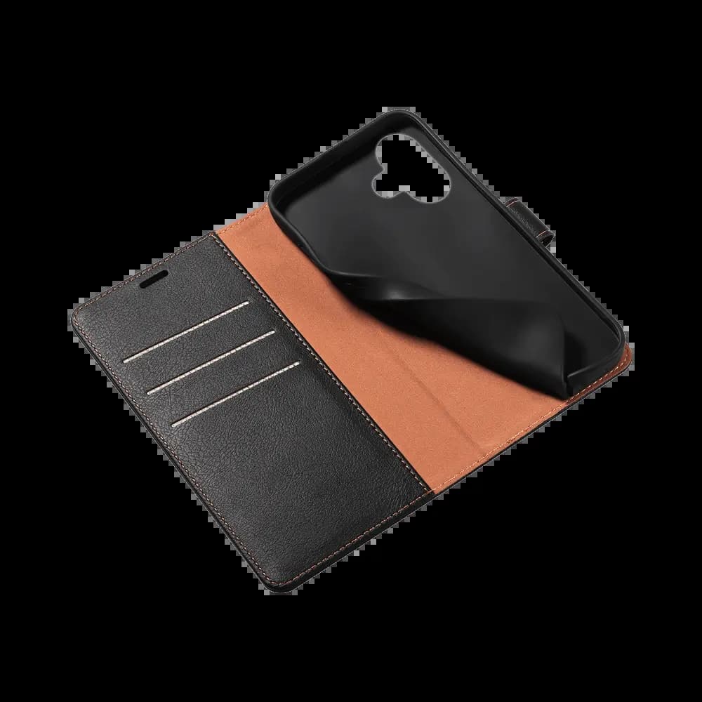 Housse folio anti-RFID iPhone 16 – PROTECT IP011 Noir - Vue 4