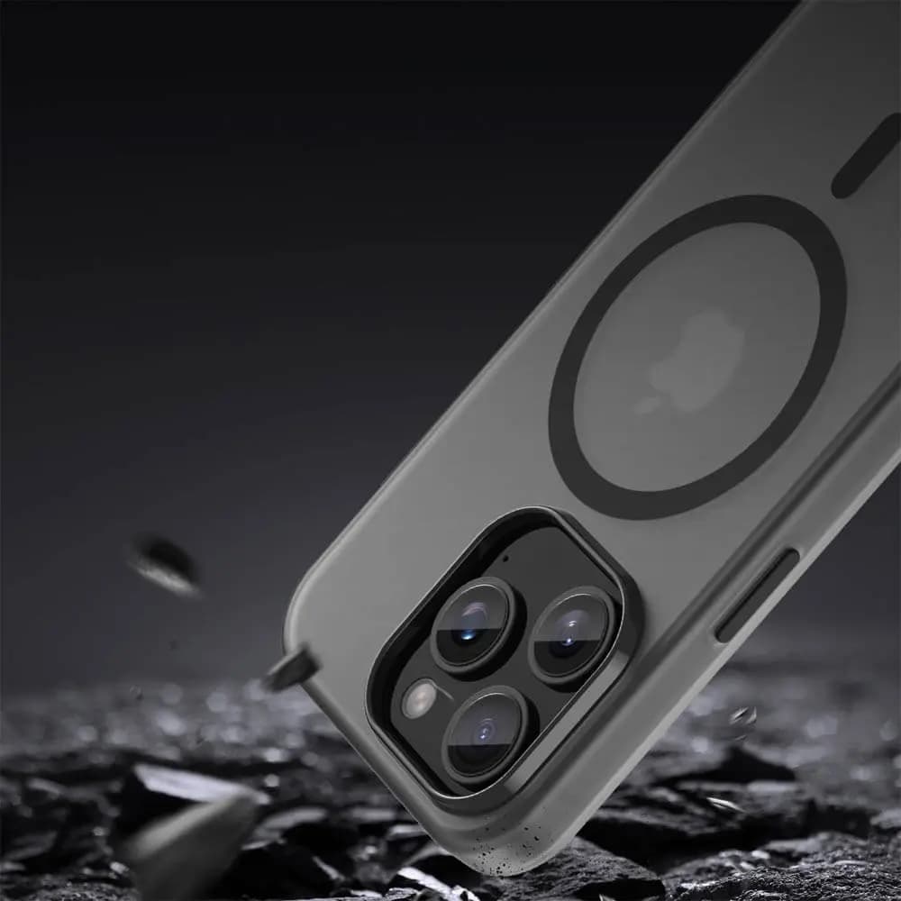 Coque MagSafe bi-matière – iPhone 15 Pro – PROTECT MF-006 Noir - Vue 4