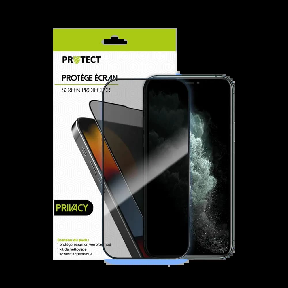 Verre trempé anti-espions 9H – compatible Apple iPhone 11 Pro Max / XS Max – PROTECT Transparent - Vue 2