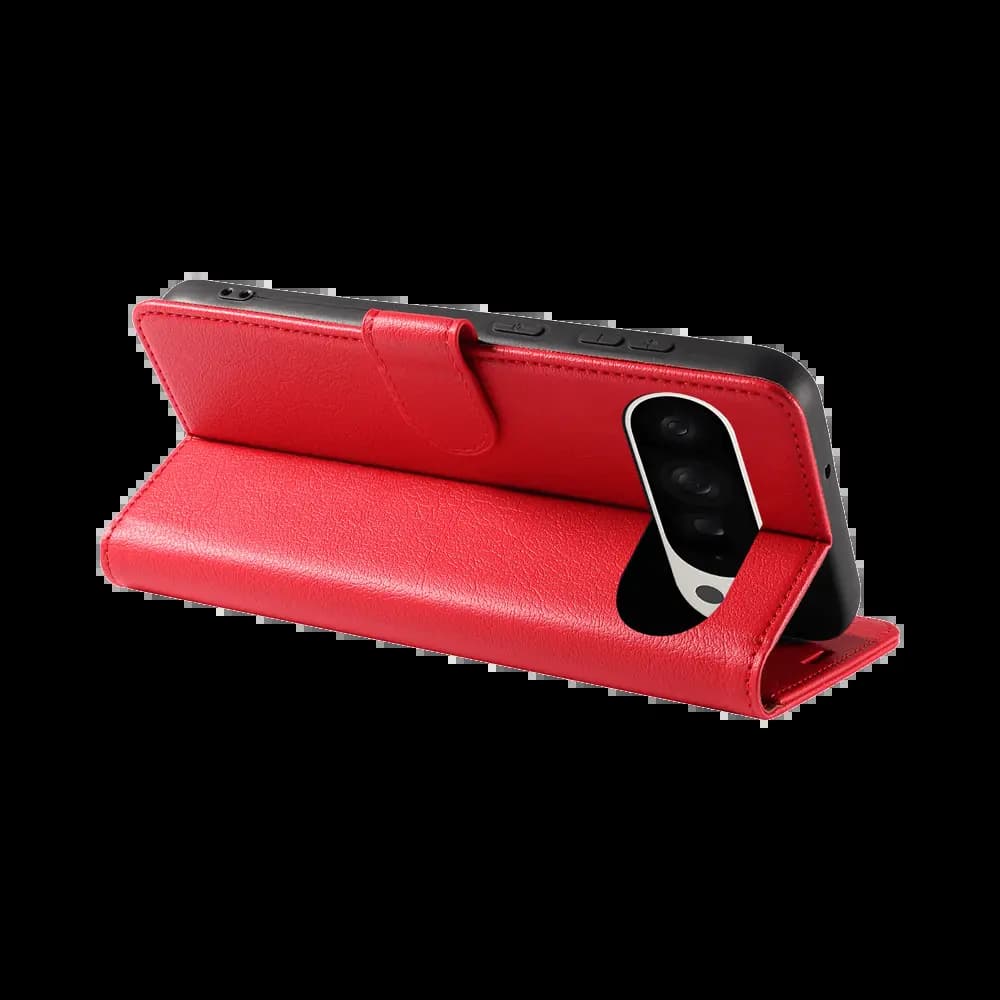 Housse folio anti-RFID compatible Google Pixel 9 Pro XL / 10 Pro XL PROTECT IP011 Rouge - Vue 2