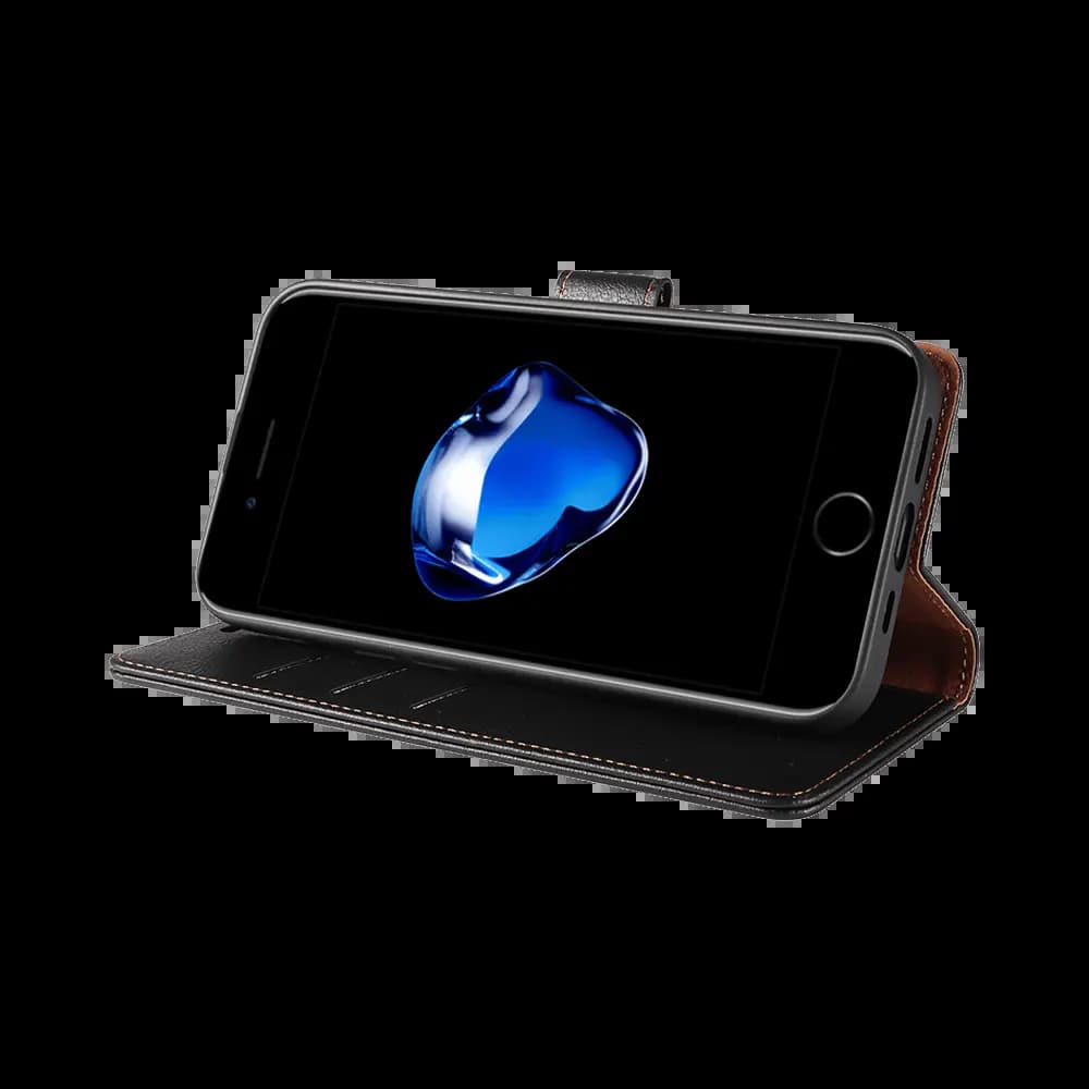 Housse folio anti-RFID iPhone 7 / 8 / SE – PROTECT IP011 Noir - Vue 5