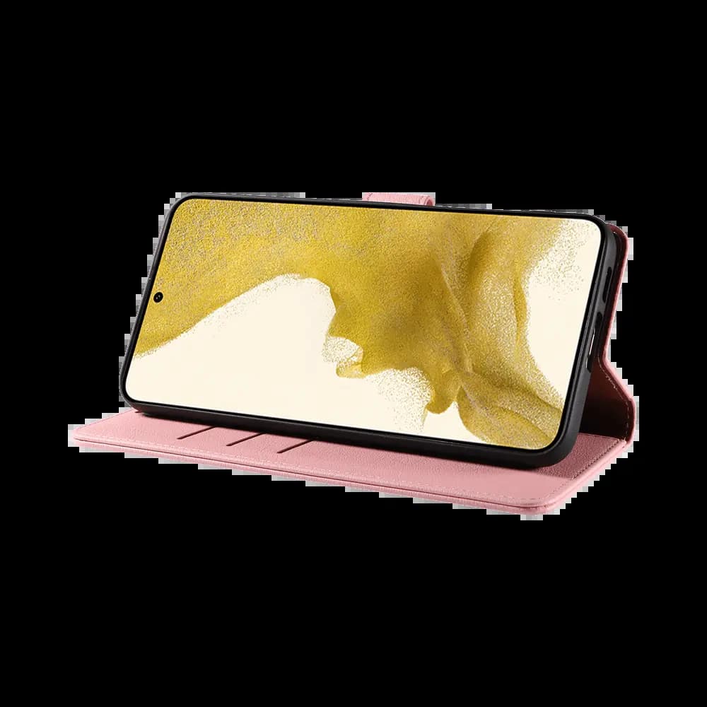 Housse folio anti-RFID Samsung Galaxy S22 – PROTECT IP011 Rose - Vue 5