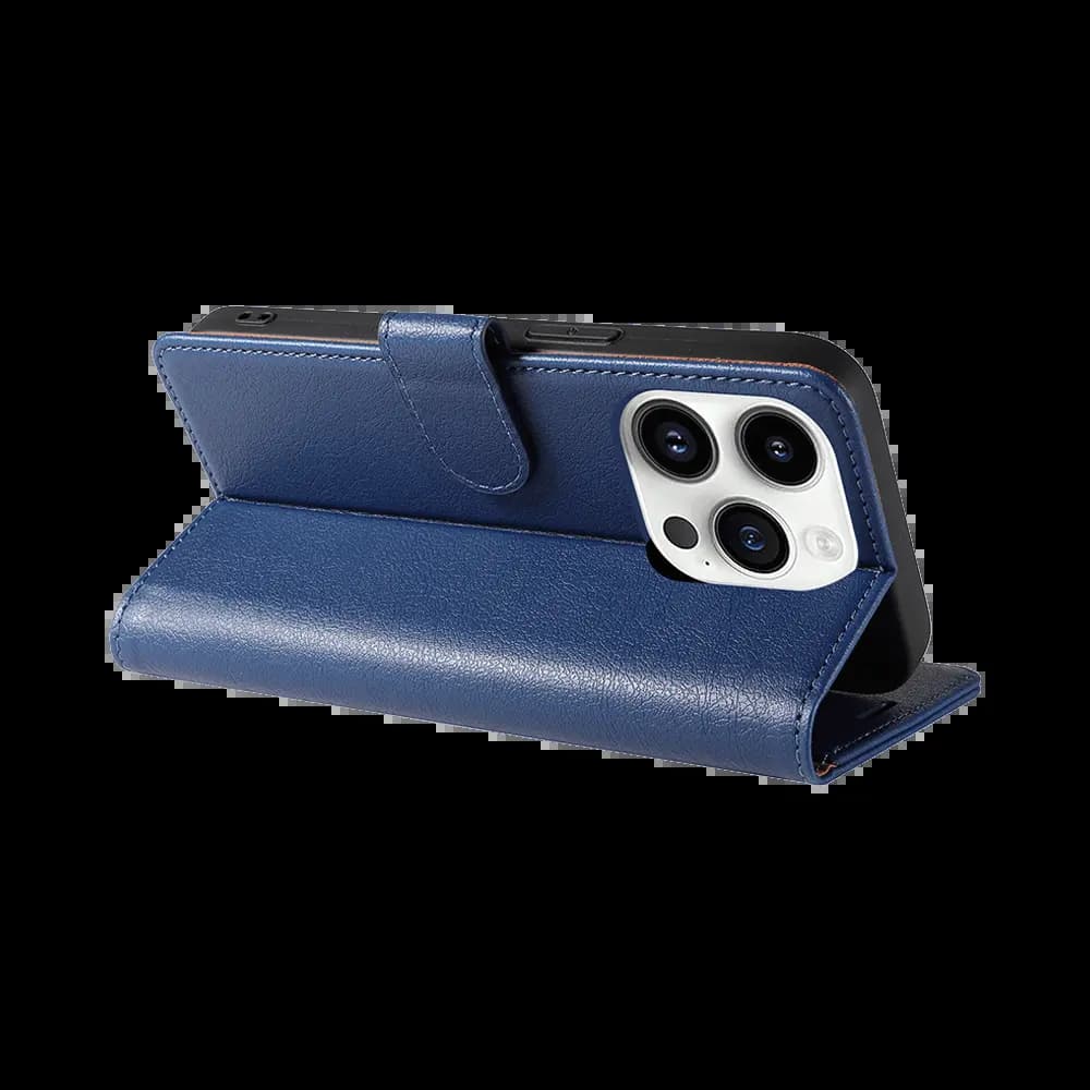 Housse folio anti-RFID iPhone 14 Pro – PROTECT IP011 Bleu Marine - Vue 2