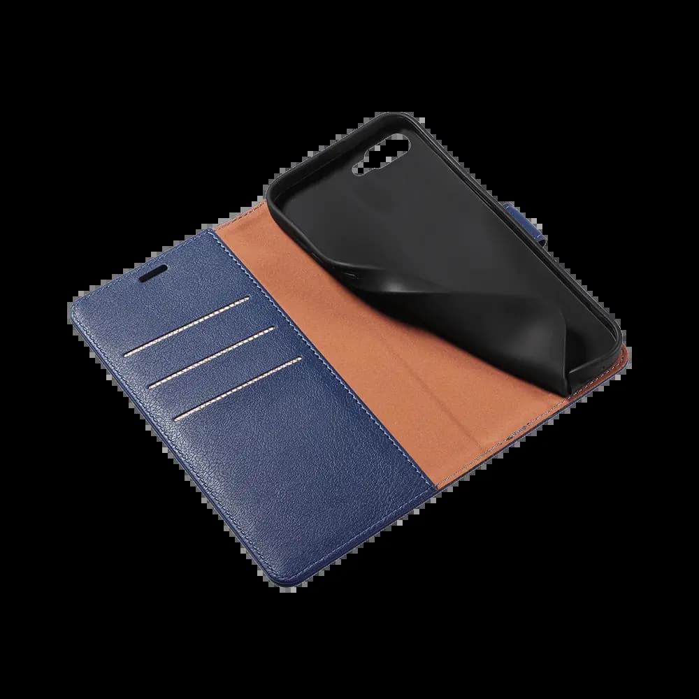 Housse folio anti-RFID iPhone 7 Plus / 8 Plus – PROTECT IP011 Bleu Marine - Vue 4