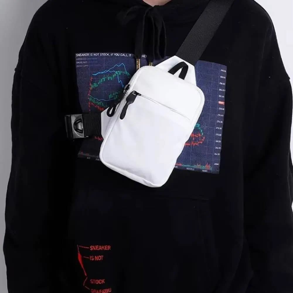 Sac à Bandoulière Blanc - Vue 11