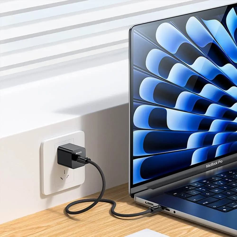 Câble Data USB-C vers USB-C Yesido Porte Clé Charge Rapide 60W Noir - Vue 3