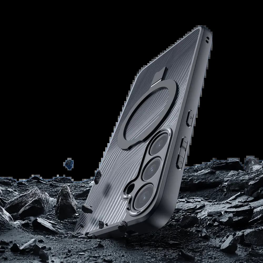 Coque MagSafe avec support – Samsung Galaxy S24+ 5G – Dux Ducis Aimo Mag Noir - Vue 4