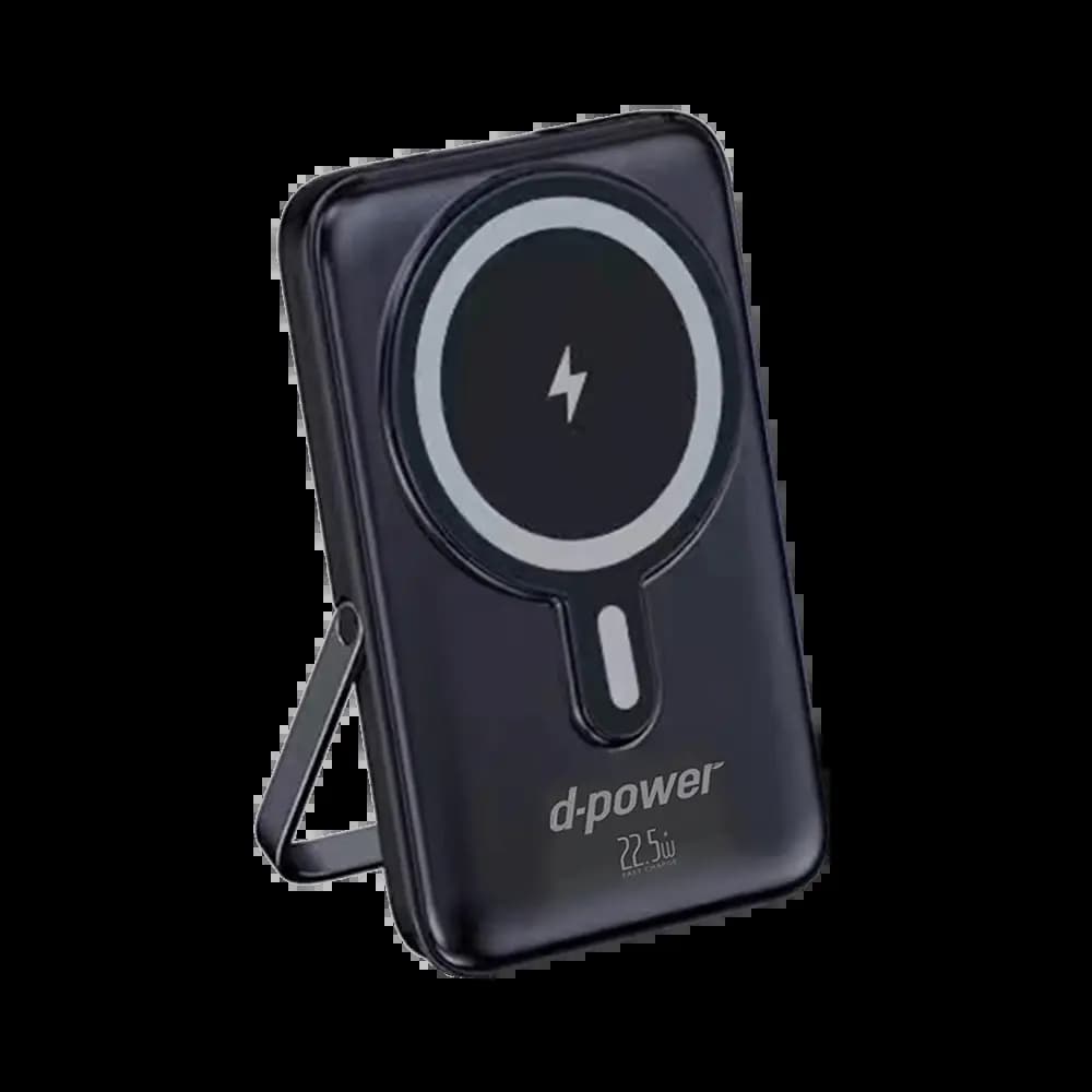 Batterie externe magnétique 10000mAh 22.5W 4 câbles intégrés - d-power P8285 Noir - Vue 21