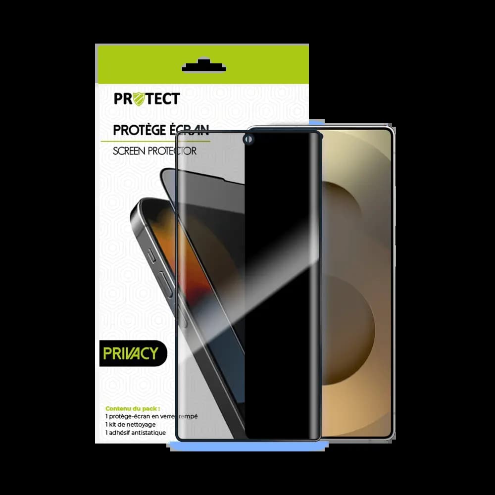 Verre trempé anti-espions 9H – Samsung Galaxy S25 Ultra – PROTECT Transparent - Vue 2