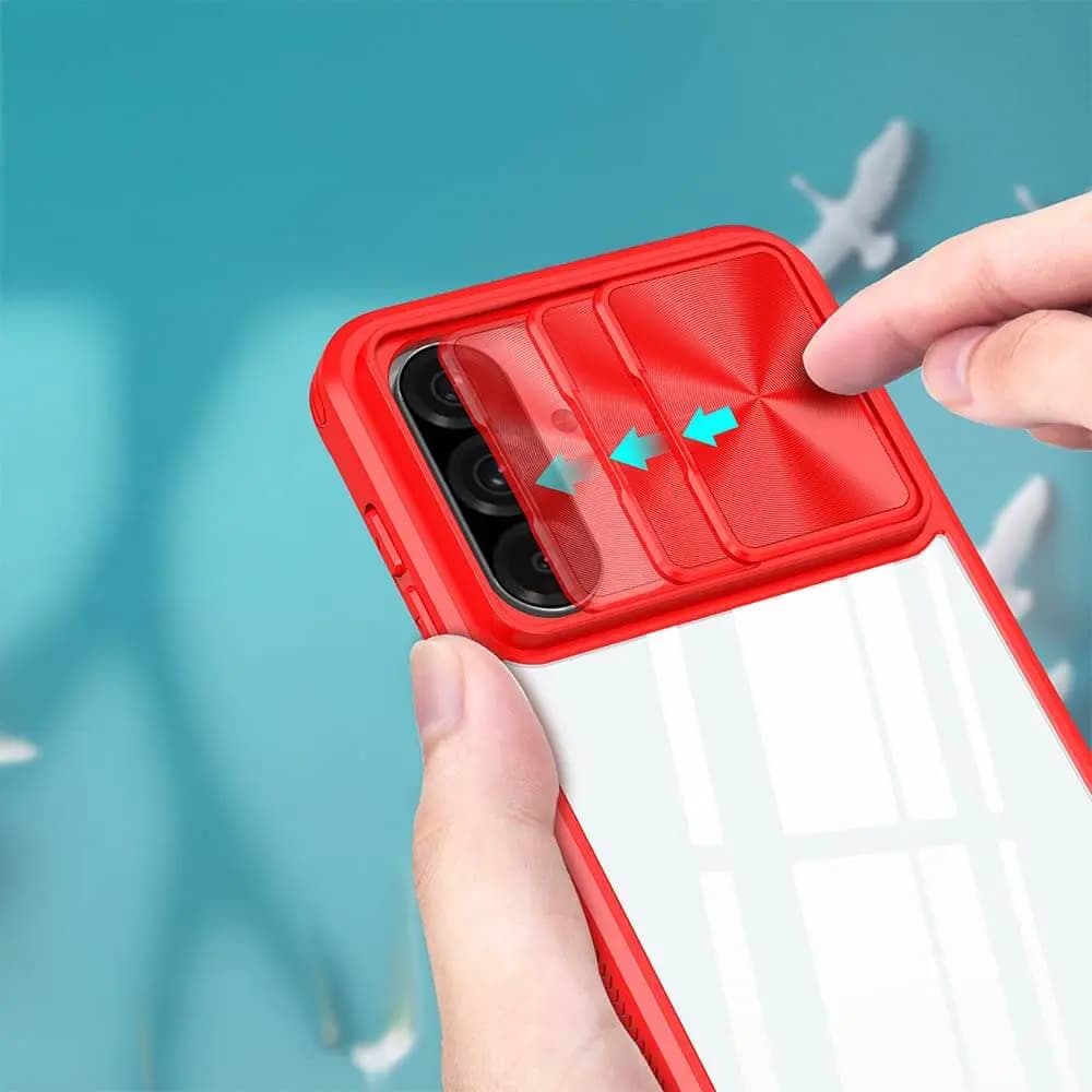 Coque avec cache caméra – Samsung Galaxy A36 5G / A56 5G – PROTECT IE027 Rouge  - Vue 3