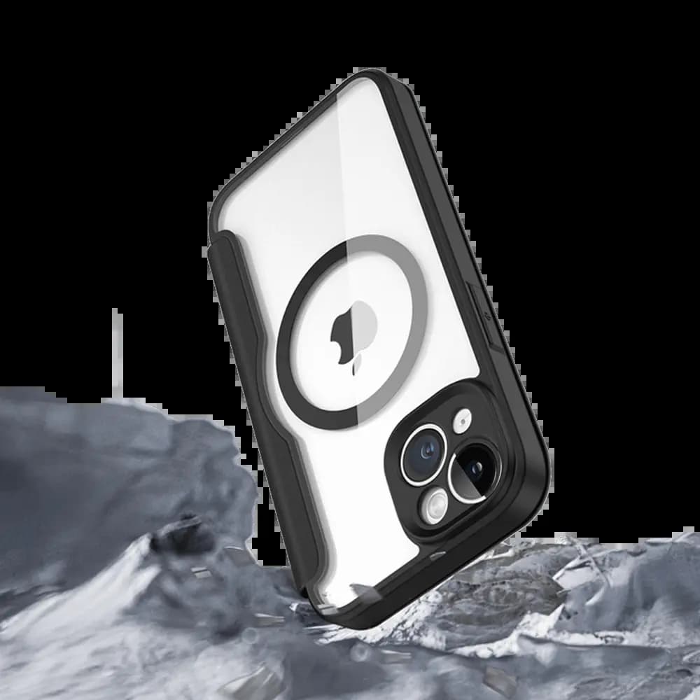 Housse folio MagSafe iPhone 13 / 14 – Dux Ducis Skin X Pro Violet - Vue 4