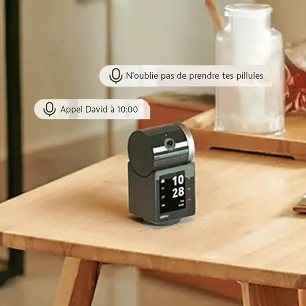 Caméra vidéo-appel 360° avec cache confidentialité & détection IA (5MP 3K) - Imou Rex Noir - Vue 4
