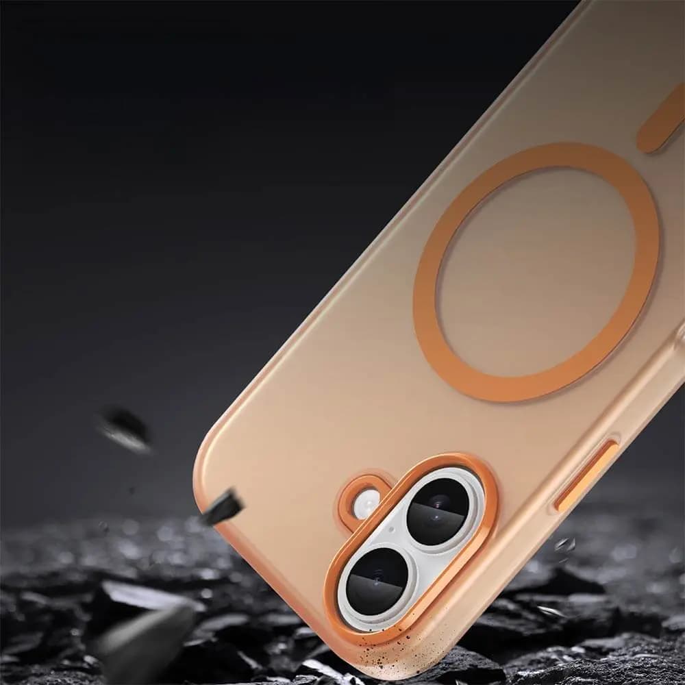 Coque MagSafe bi-matière – iPhone 17 – PROTECT MF-006 Orange - Vue 4