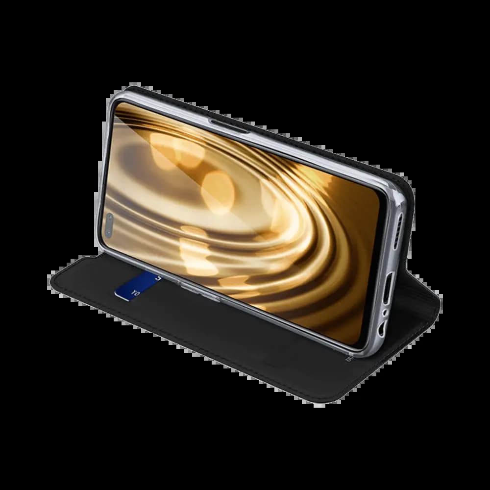 Housse folio Realme 6 Pro porte-carte – Dux Ducis Skin Pro Noir - Vue 4