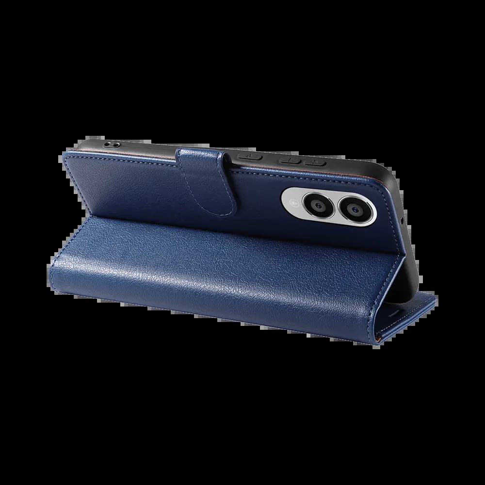 Housse folio anti-RFID Samsung Galaxy S25 Edge – PROTECT IP011 Bleu Marine - Vue 2