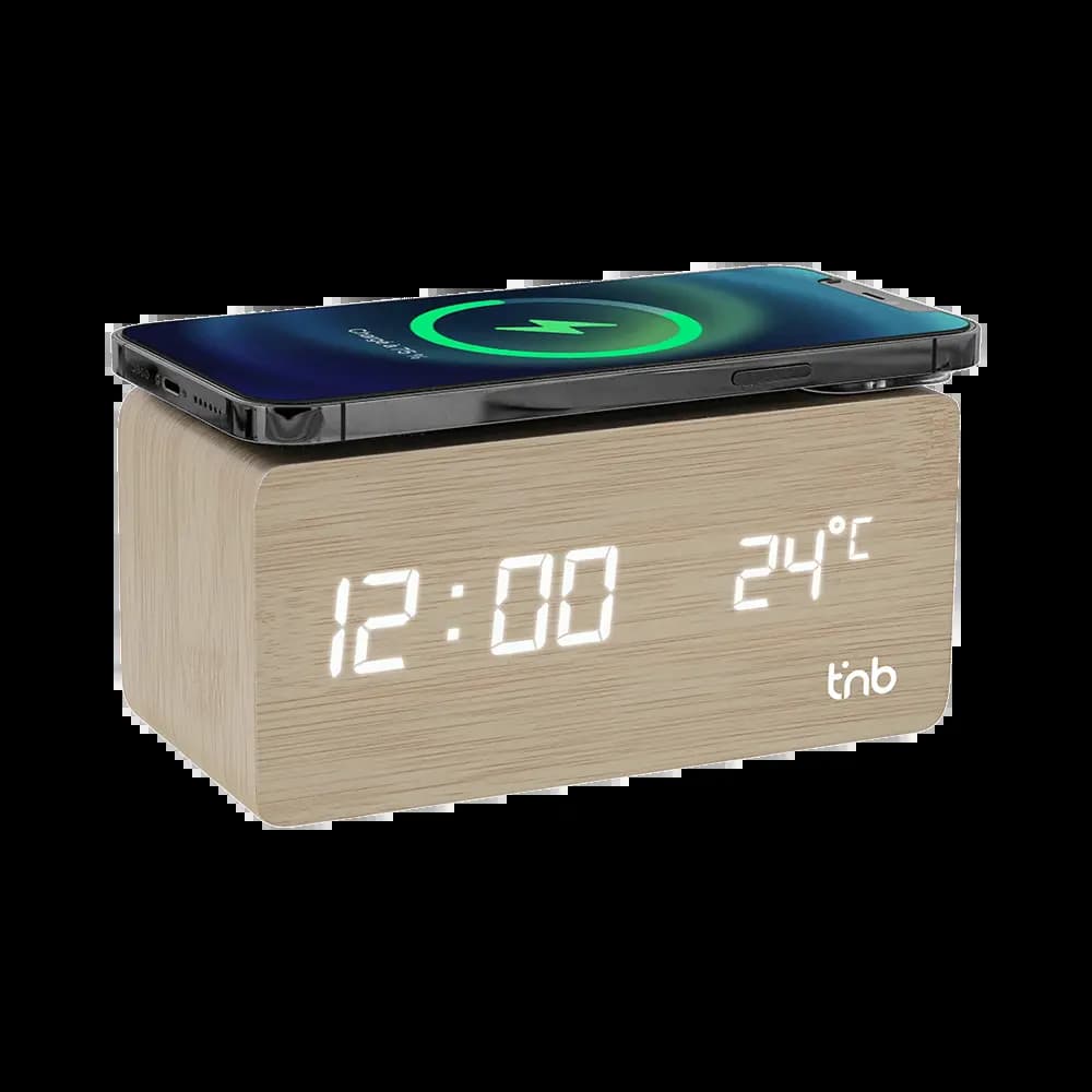 Réveil avec Charge à Induction T'nb Beige - Vue 2