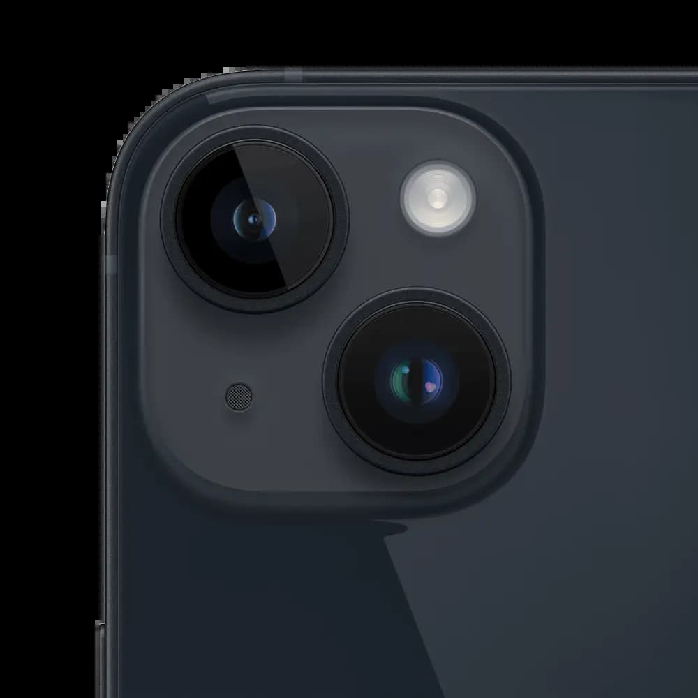 Smartphone occasion iPhone 14 128Go - Noir Minuit - Vue 3