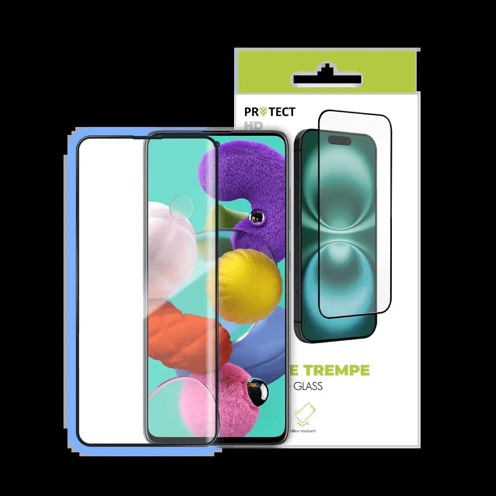 Verre trempé Samsung Galaxy A51 5G - protection écran 9H - PROTECT Transparent - Vue 3